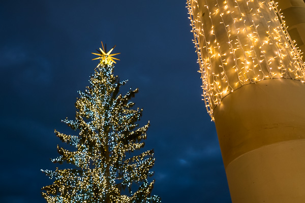 Weihnachtsbaum auf dem Stuttgarter Schloßplatz