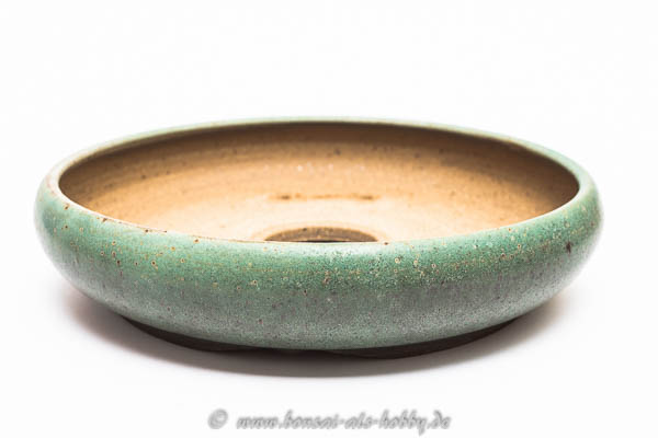 19,7 cm runde grüne Bonsaischale - Roman Husmann